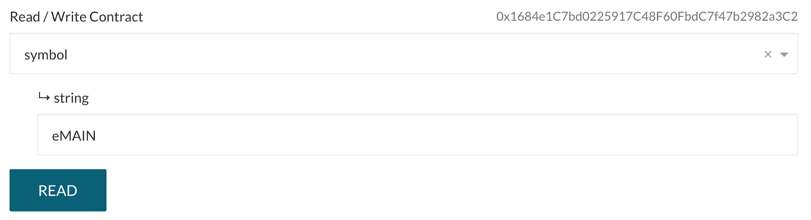 Contract Symbol "Contract Symbol"